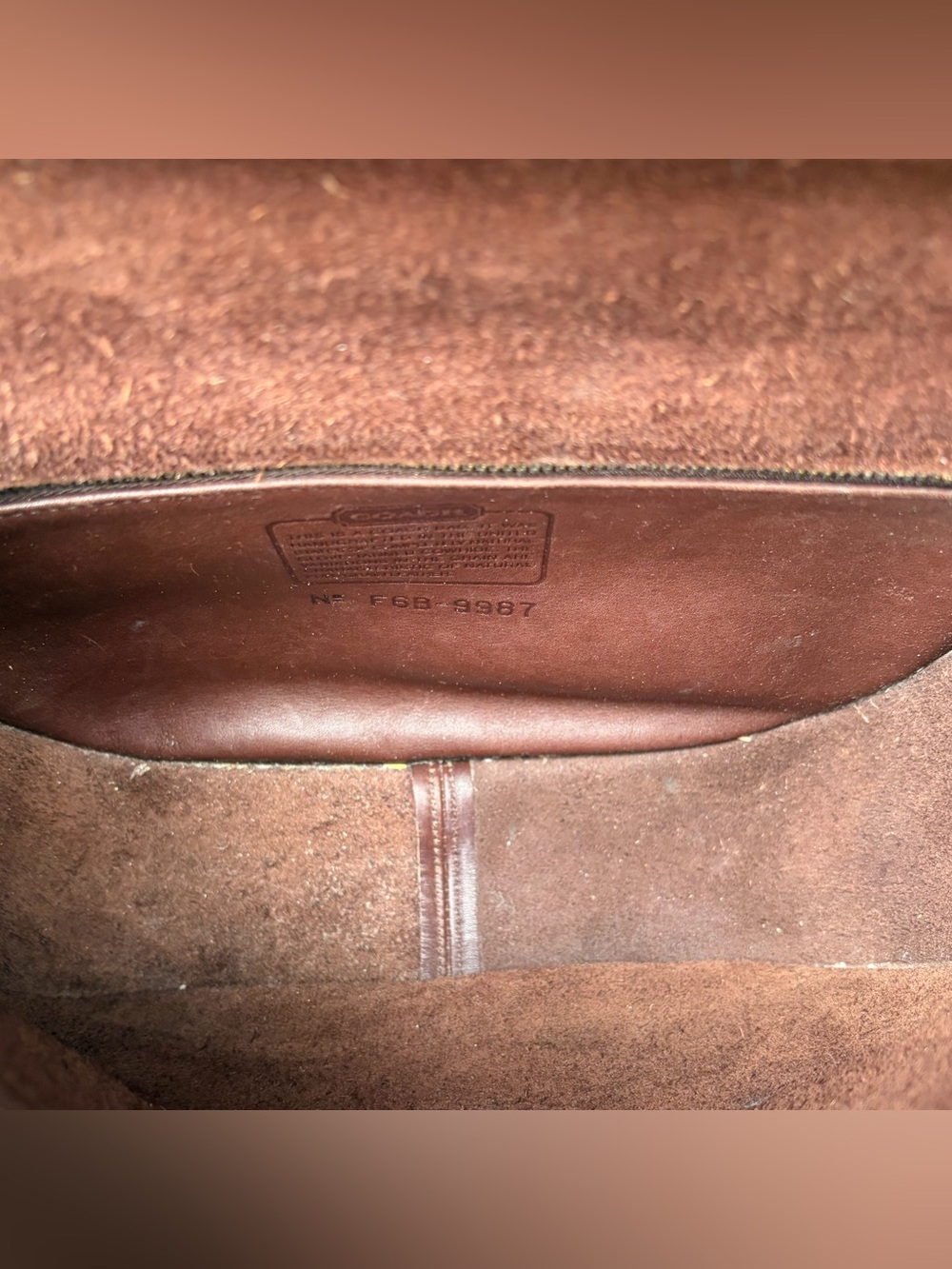 *RARE* Coach Sherbourne #9987 Mahogany Leather VTG 90s Top Handle Turnlock Bag - Picture 9 of 13